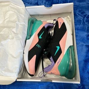 Nike MEN'S Air Max 270 HAVE A NIKE DAY Black Hyper Jade SIZE 8.5 women 10.5